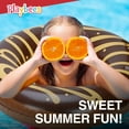 thumbnail image 6 of Playbees Chocolate Donut Pool Floats - 4 Pack - Inflatable Floaties for Kids & Adults - Fun Summer Water Toy for Pool Parties and Decorations, 6 of 8