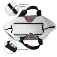 thumbnail image 4 of Disketp Red And Orange On Blue Teal Bolsa Tote Estampada para Mujer, Bolso de Hombro y de Mano para Compras y Viajes, 4 of 8