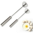 thumbnail image 4 of Milk Frother Semi-automatic Mixer Drink Foamer Coffee Egg Beater Whisk Latte Stirrer, 4 of 8