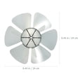 thumbnail image 3 of Pieza de repuesto de aspa de ventilador de plástico, ventilador de pedestal de 6 hojas, aspa de ventilador de mesa, piezas de ventilador, 3 of 7