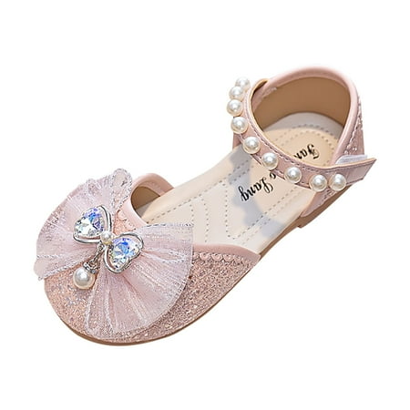

Toddler Boy Sandals Girls Kids Baby Sequined And Pearl Leather Loose Casual Trendy Shoes Sandal Size 9-9.5 Y
