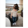 thumbnail image 5 of URMAGIC Toddler Baby Girl Ribbed Short Sleeve Off-Shoulder Top T-Shirt Summer Clothes 12-18 Months, 5 of 13