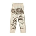 thumbnail image 5 of Balery Men'S Cows On The Farm Pants,Sleepwear Pants,Pajama Pants,Pj Bottoms Drawstring And Pockets-Small, 5 of 9