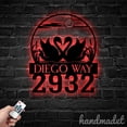thumbnail image 4 of Handmadetneonsign Couple Swan House Number Metal Wall Art LED Light - Personalized Sign Home Decor 44968, 4 of 5