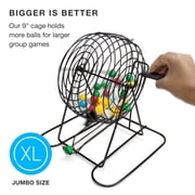 Royal Bingo Supplies Jumbo Bingo Game with 100 Bingo Cards, 500 Bingo Chips and 9'' Drum