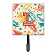 thumbnail image 1 of Carolines Treasures CJ2001-LSH4 Letter L Retro Teal Orange Musical Instruments Initial Leash & Key Holder, 1 of 1