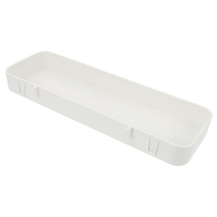 NIAIZEK Pegboard Bins Plastic Storage Box White 1Pcs 11.0*3.4*1.2in