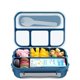 thumbnail image 1 of 1pc 4-Compartment Bento Lunch Box - Microwave, Dishwasher, and Freezer Safe - Perfect for Back to School and On-the-Go Meals, 1 of 4