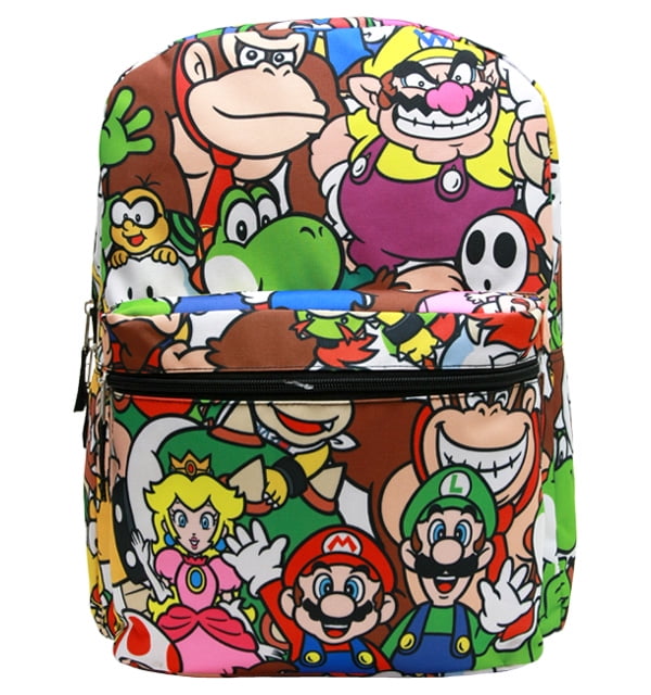 Backpack Super Mario AllOver Group 16 School Bag NN35320