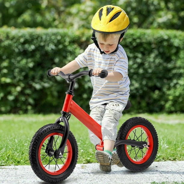 Preenex Kids Balance Bike for 25 Year Olds with 12" Rubber Air Tires