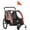 Red, variant on Aosom Child Baby Bike Trailer Kids 2 Seater, Bike Stroller Toddler, Blue