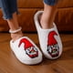 thumbnail image 4 of Cartoon Christmas Deer Print Slippers, Slip On Round Toe Non-slip Fuzzy Warm Home Slippers, Plush Cozy Indoor Shoes, 4 of 4