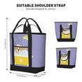 thumbnail image 2 of Insulated Cooler Bag, Corgi Washing in Bathtub Large Freezer Cooler Tote Bags Insulated for Food, Insulated Grocery Shopping Bags with Zippered Top for Travel School Picnic, 2 of 8