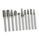 thumbnail image 3 of Juego de 10 fresas rotativas de carburo con vástago de 1/4", herramientas profesionales de carpintería de doble corte para ranurado, fresado y, 3 of 7