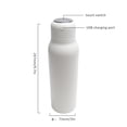 thumbnail image 4 of Taza de limpieza UV para el hogar Taza térmica alimentada por USB de acero inoxidable con LED UV Beads 600ml Advancent HA5048-00B, 4 of 7