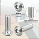 thumbnail image 4 of 100 Pcs Tornillos de Cabeza Hexagonal de Acero Inoxidable M2.5x10mm de 11mm de Largo, 4 of 5