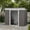 Light Gray, variant on Outsunny 6' x 4' Backyard Garden Tool Storage Shed with Dual Locking Doors, 2 Air Vents and Steel Frame, Black