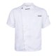 thumbnail image 2 of Sólido Chef Chaqueta Abrigo Hotel Camarero Uniforme Manga Corta Blanca l Yuyangstore Chaqueta de chef uniforme para hombres, 2 of 8