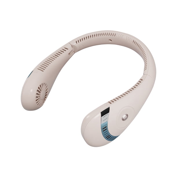 Ventilador de cuello colgante sin aspas Cómodo plegable con banda para el cuello para exteriores (rosa) Ehuebsd Para estrenar