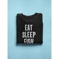 thumbnail image 3 of Eat-sleep-fish  Sweatshirt Men -GoatDeals Designs, Male XX-Large, 3 of 4