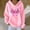 A Pink, variant on Teylalorva Women's Casual Hoodie Sweatshirt Printed Long Sleeve Pocket Fall Winter Pullover Top Pink Size M