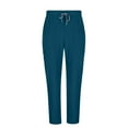 thumbnail image 5 of Tawop Work Pants for Women Multiple Pockets Nurses Pants Straight Leg Drawstring Work Pants Workwear, 5 of 7