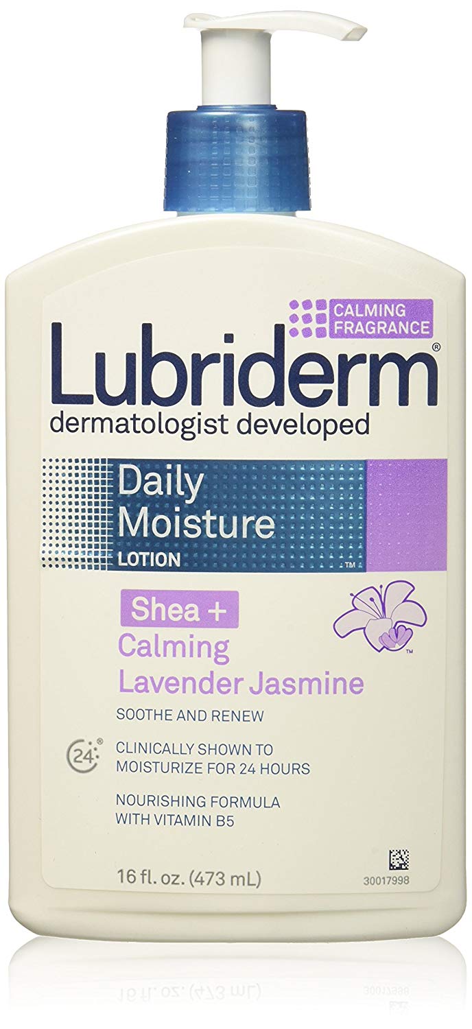 Lubriderm Daily Moisture Lotion, Shea + Calming Lavender Jasmine, 16 Fl