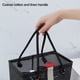 thumbnail image 5 of Bolsa de ducha de malla | Organizador de baño portátil con compartimento grande | Poliéster de secado rápido | Bolso colgante para acampar, gimnasio, viajar | Negro, Gris | 10.23x9.84x6.29in | Asas, 5 of 8