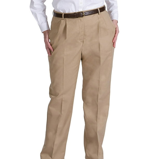pleated khaki pants with cuffs