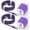 Purple, variant on Type C Charger, 2 Pack USB Wall Charger with 6FT Type C Charging Cable Cord USB-C Charging Cable, Dual Port Phone Charger Android Fast Charger Block USB Plug Adapter USB Charging Block[Pink]