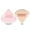 1 Pink & 1 Nude, variant on 2 Pcs UniVerse Triangle Powder Puff for Face Powder, Soft Plush Setting Powder Puff, Velour Cosmetic Foundation Blender Sponge Beauty Makeup Tools (Nude)