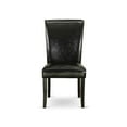 thumbnail image 2 of East West Furniture ALP1B69 Alpine parson Chair with Black Finish Leg and  PU Leather color 19-Black, 2 of 6