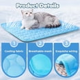 thumbnail image 5 of Dog Cooling Mat, 2025 Summer Pet Cooling Mats, Portable Washable Cool Pads Pet Mat Outdoor for Dogs Cats, Home & Outdoor (Grey, XL-39×30"), 5 of 10