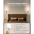 thumbnail image 2 of Battery Operated Wall Sconce Set of 2, Wireless Wall Lights with Remote Control, Rechargeable 4000mAh Battery, 12 RGB Colors, 3 Color Temperatures, 10 Brightness Levels, Timer & Dimmable Modes, 2 of 10