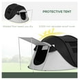 thumbnail image 5 of Pop Up Tent with Front Porch,3000mm Waterproof, 2-3 Person Lightweight Compact Camping Tent with Carry Bag for Outdoor Hiking, Backpacking & Beach, Black, 5 of 9