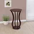 thumbnail image 2 of Elton Round Wood Top Accent Plant Stand Cherry, 2 of 4
