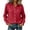 Red, variant on Karight Womens Button Down Shirts Cotton Oxford Shirt Dress Shirt Long Sleeve Work Blouses Tops with Pocket
