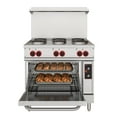thumbnail image 2 of 36 In. Commercial Electric Range with 6 Burners and 1 Standard Electric Oven in Stainless Steel - 208V 3 Phase, 2 of 13