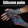 thumbnail image 4 of Guantes De Ciclismo Guante De Bicicleta De Montaña Luminoso Y Colorido Guante De Ciclismo De Medio Dedo Antideslizante Yuarrent OD016057-03, 4 of 6