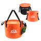 thumbnail image 1 of Cubo de agua plegable de 30 l con cesta de drenaje de doble capa para acampar, pescar y más, 1 of 4