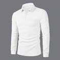thumbnail image 5 of Vetsdori Long Sleeve Shirts for Men Button up Sweatshirt Pullover Casual Winter Stylish Plain Mens Tshirts Collar, 5 of 9