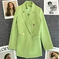 thumbnail image 4 of Colorful Small Suit Jacket Women‘s Spring and Autumn 2023 New Korean Style Internet Celebrity Elegant Small Casual Foreign Trade Cross-border, 4 of 7