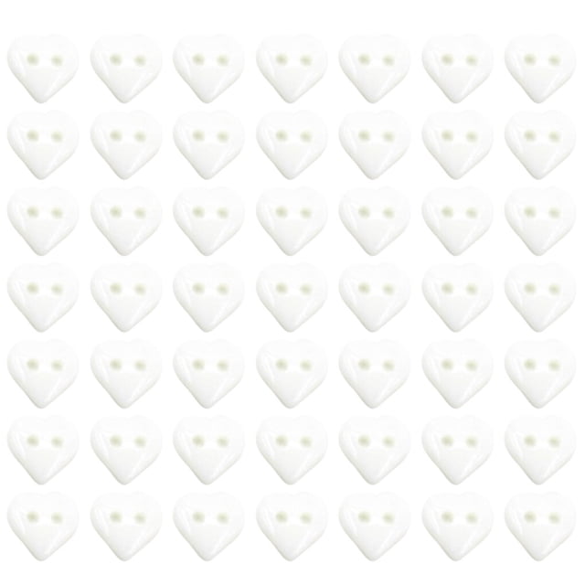 relayinert 100Pcs Child Buttons Resin Multi Color Heart 2 Holes Handmade Decoration for DIY Sewing Craft
