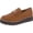 Dark Amber Leather, variant on Giani Bernini Womens Fiffee Leather Padded Insole Loafers