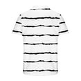 thumbnail image 5 of ZRGHAOYLQ Striped Henley Shirts Men Big and Tall Short Sleeve T-shirts Trendy Lightweight Button Up T Shirts Classic Golf Pullover Tees, 5 of 5