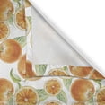 thumbnail image 6 of Ambesonne Tangerine Valance & Curtain, Vintage Oranges Leaves, 55"x30", Pale Green Orange, 6 of 6