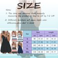 thumbnail image 3 of Women Summer Loose Dress Sleeveless Floral Print V Neck Hollow Out Sundress Casual Beach Dress Mini Dress Length Dress Linen Dress Olive Summer Dress Tunic Swing Dresses for Women Button Dress, 3 of 4