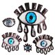 thumbnail image 2 of de Lentejuelas con Forma de Ojos, 5 Uds., Insignia de Tela para , Manualidades, Decoración, 2 of 9