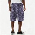 thumbnail image 7 of Mens Athletic Shorts High Waist Drawstring Cargo Shorts Summer Soft Baggy Stretch Workout Shorts, M, 7 of 7