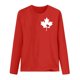thumbnail image 3 of MHFRRA Camiseta de Manga Larga para Mujer con La Bandera del Día de Canadá y La Hoja de Arce Canadiense. Rojo, 3 of 3